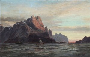 View From Vaagekallen At Lofoten In Norway — Edvard Skari