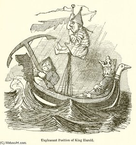 Unpleasant Position Of King Harold — John Leech