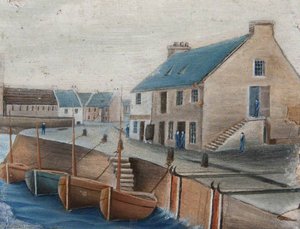Saltcoats Old Quay, 1855 — John Kelso Hunter
