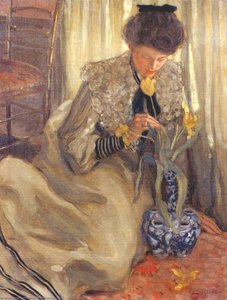 The Yellow Tulip — Frederick Carl Frieseke