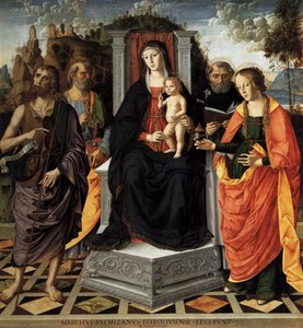 Madonna And Child With Saints — Marco Palmezzano, Early Netherlandish Renaissance