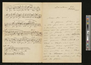 Letter By Granados To André Mangeot About The Music Of Liliana\n\npage 1 — Enrique Granados Campiña