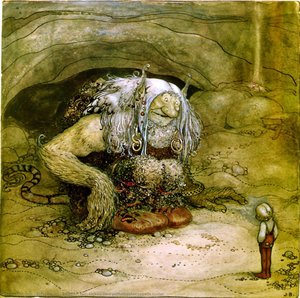 Swedish Nej, Sicken Liten Puttefnasker Ropade Trollet — John Albert Bauer
