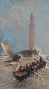 La Normandie Légendaire La Manche, Entrée Au Port — Paul Huet