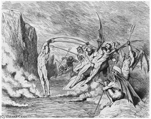 Devils, Illustration From 'the Divine Comedy' — Paul Gustave Doré, Romantic Realism