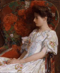 The Victorian Chair — Frederick Childe Hassam, American Impressionism