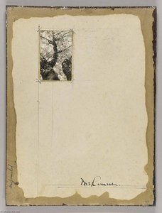 Untitled (paper Stained Yellow And Tan) — Joseph Cornell