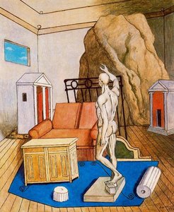 Furniture And Rocks In A Room — Giorgio De Chirico, Metaphysical Art