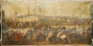 Mehemet Effendi, Ambassadeur Turc, Arrive Aux Tuileries. 21 Mars 1721 — Charles Parrocel