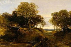A Path Through A Wooded Landscape — John Middleton