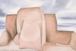 Ranchos Church, New Mexico — Georgia O'keeffe