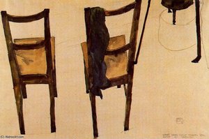 Untitled (9543) — Egon Schiele, Expressionist Painting