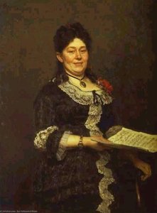 Portrait Of The Singer Alexandra Molas — Ilya Yefimovich Repin