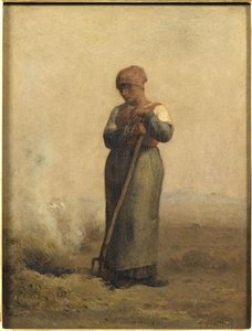 La Bruleuse D'herbes — Jean-françois Millet, Contemporary Realism