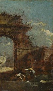 Caprice View With Ruins — Francesco Lazzaro Guardi