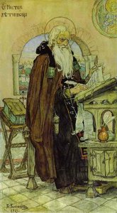 The Chronicler Nestor — Victor Vasnetsov