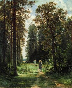 The Path Through The Woods, 1880 (oil On Canvas) — Ivan Ivanovich Shishkin, Romanticism