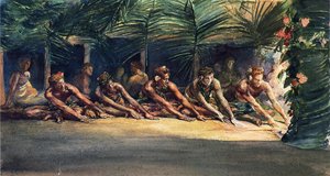 Siva Dance At Night (also Known As A Samoan Dance) — John La Farge
