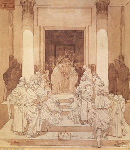 Betrothal Of Mary And Joseph — Mikhail Vrubel, Symbolism