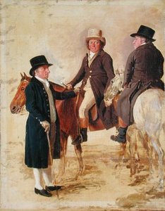 Three Worthies Of The Turf At Newmarket, C.1804 — Benjamin Marshall