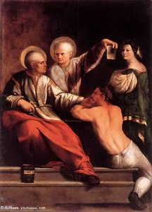 St Cosmas And St Damian — Dosso Dossi (giovanni Di Niccolò De Luteri)