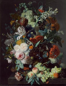 Still Life With Flowers And Fruit — Jan Van Huysum