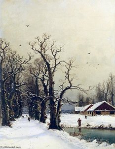 Winter Scene — Nils Hans Christiansen