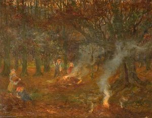 Burning Autumn Leaves — George Cartlidge