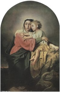 Christ And The Virgin At The Sea — Vasily Grigoryevich Perov