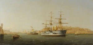 Hms 'alexandra' Leaving Malta — Giancinto Gianni