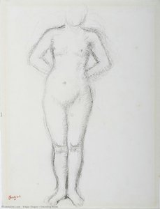 Standing Nude — Edgar Degas, Impressionism