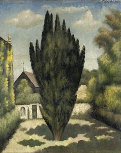 The Yew At Garsington — Mark Gertler