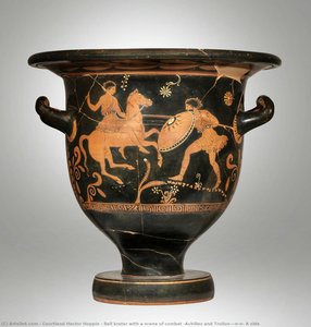 Bell Krater With A Scene Of Combat (achilles And Troilus?)\n\n- A Side — Courtland Hector Hoppin, Classical Greek