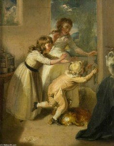 Death Of A Bird — Francis Wheatley