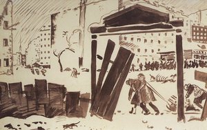 Petrograd In 1919 — Boris Mikhailovich Kustodiev
