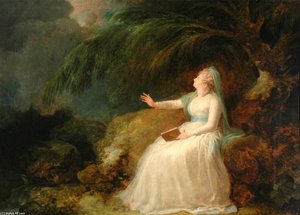 Mrs Siddons Reading In A Grotto