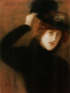 Young Parisian Woman With Flowered Hat — József Rippl-rónai