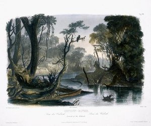 Cutoff River, Branch Of The Wabash — Karl Bodmer, Romanticism
