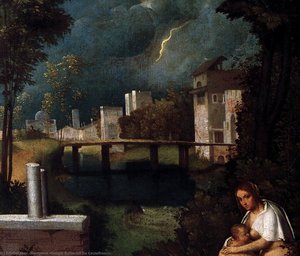 Tempest (detail) — Giorgione