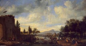 Deer Hunt — Pieter Wouwerman, Baroque