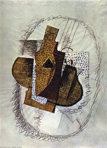 Still Life With Bottle Of Bass — Georges Braque, Cubism