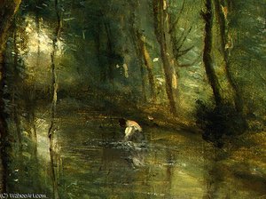 The Eel Gatherers (detail - ) — Jean-baptiste-camille Corot