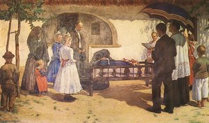 Funeral Of A Child At Somogytúr — Kunffy Lajos