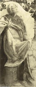 Study Of An Apostle — Matthias Grünewald, Northern Renaissance