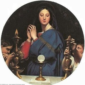 The Virgin Of The Host — Jean-auguste-dominique Ingres