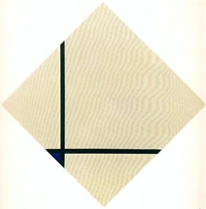 Composition With Black And Blue — Piet Mondrian