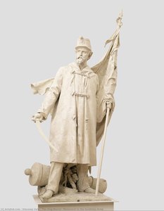 The Glag-bearer, Monument To The Sardinian Army — Vincenzo Vela