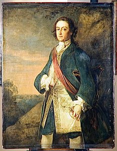 Portrait D'un Officier Anglais — Philippe Mercier, Neoclassical Style
