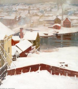 The First Snow — Albert Edelfelt