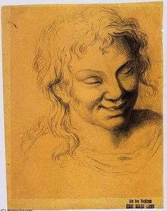 Girls Head Laughing — Albin Egger Lienz